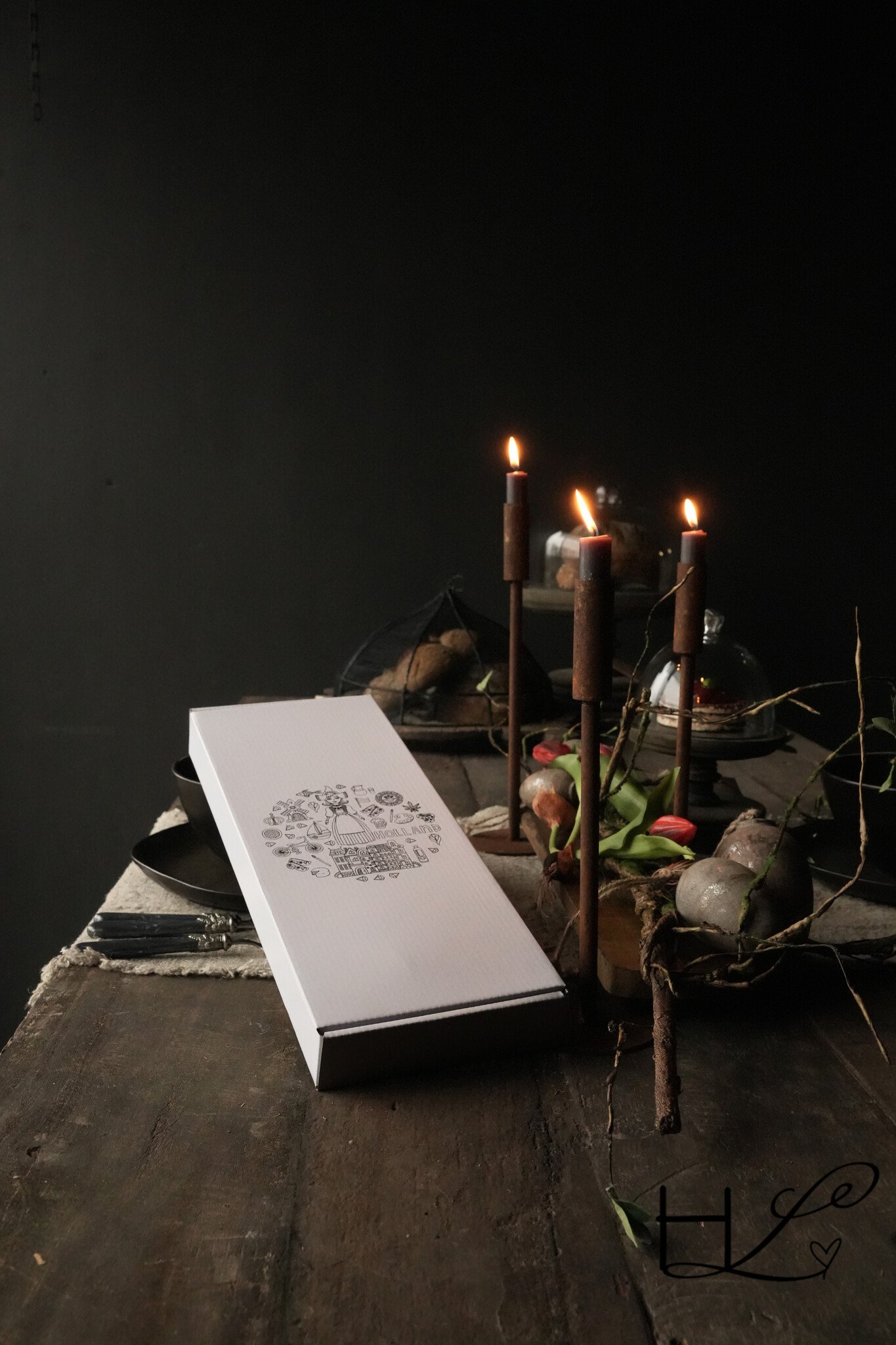 Kado doos Tulp Rood beauty 46cm 12 stuks-1