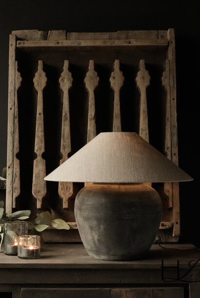 Kruglampe aus altem authentischen Wassertopf