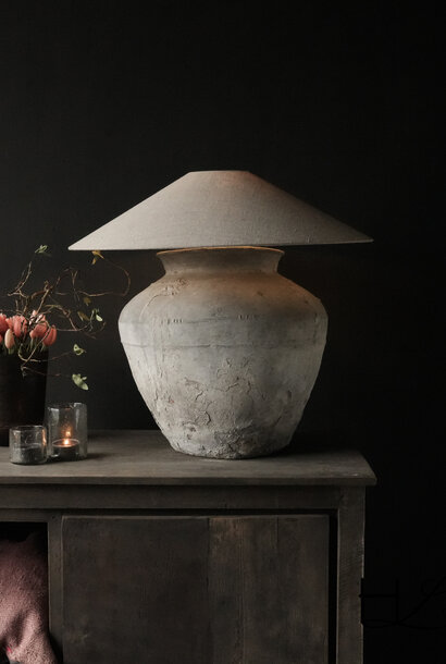 RESERVIERT Kruglampe aus altem authentischen Wassertopf