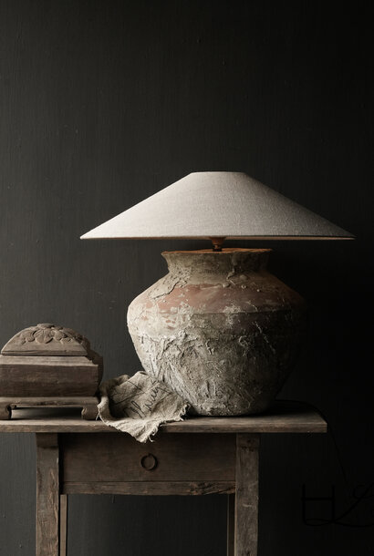 Kruglampe aus altem authentischen Wassertopf