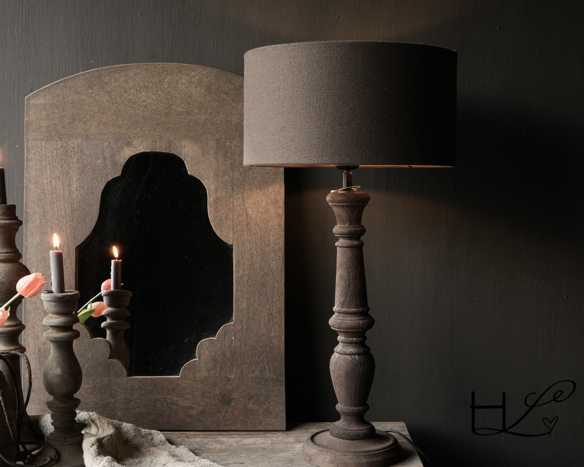 Spiegel gemaakt van oud gebruikt hout-3