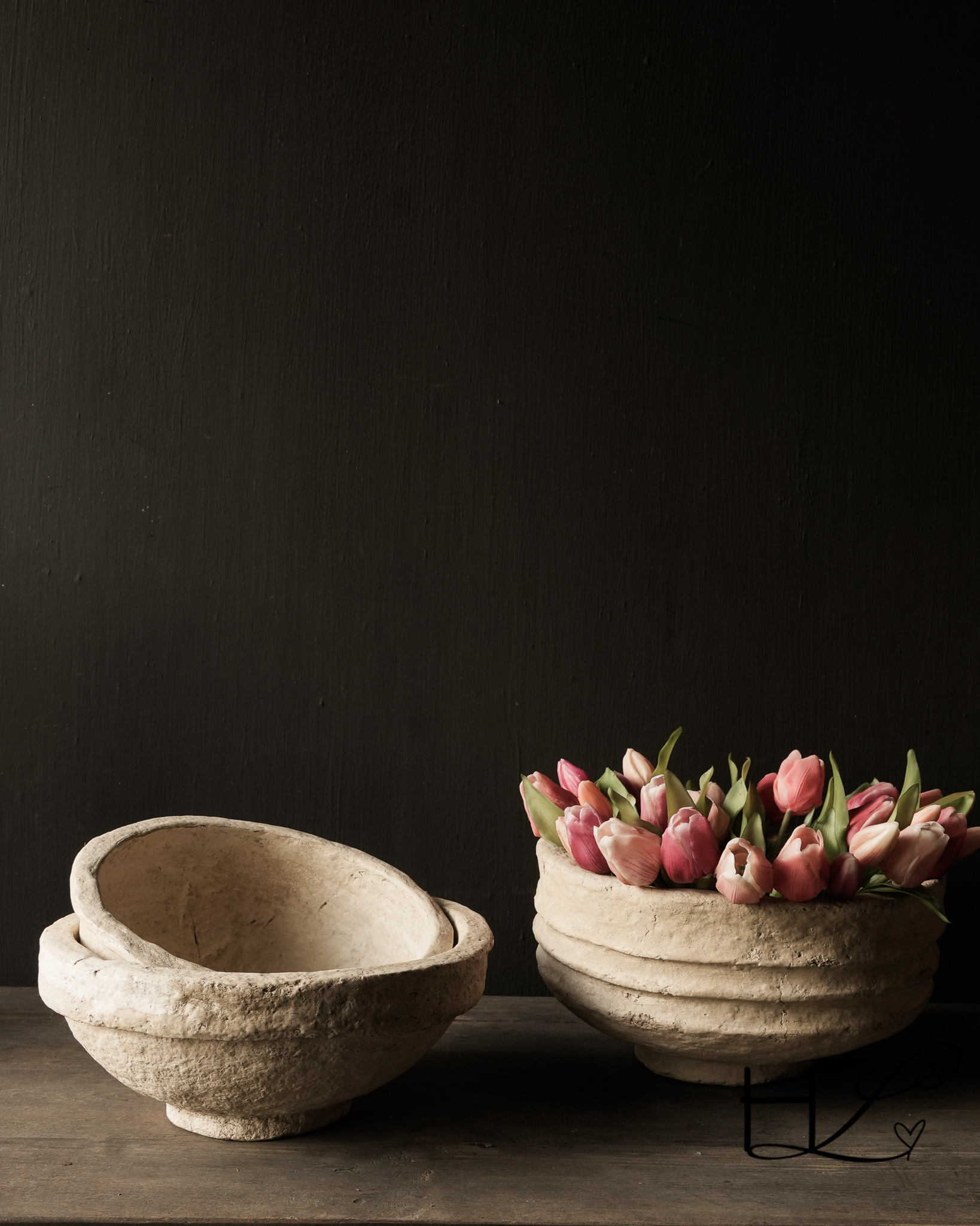 Alte Pappmaché-Schüssel-1