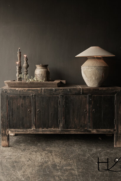 Prachtig Uniek  Oude Authentiek  Zwart/Bruin  Dressoir