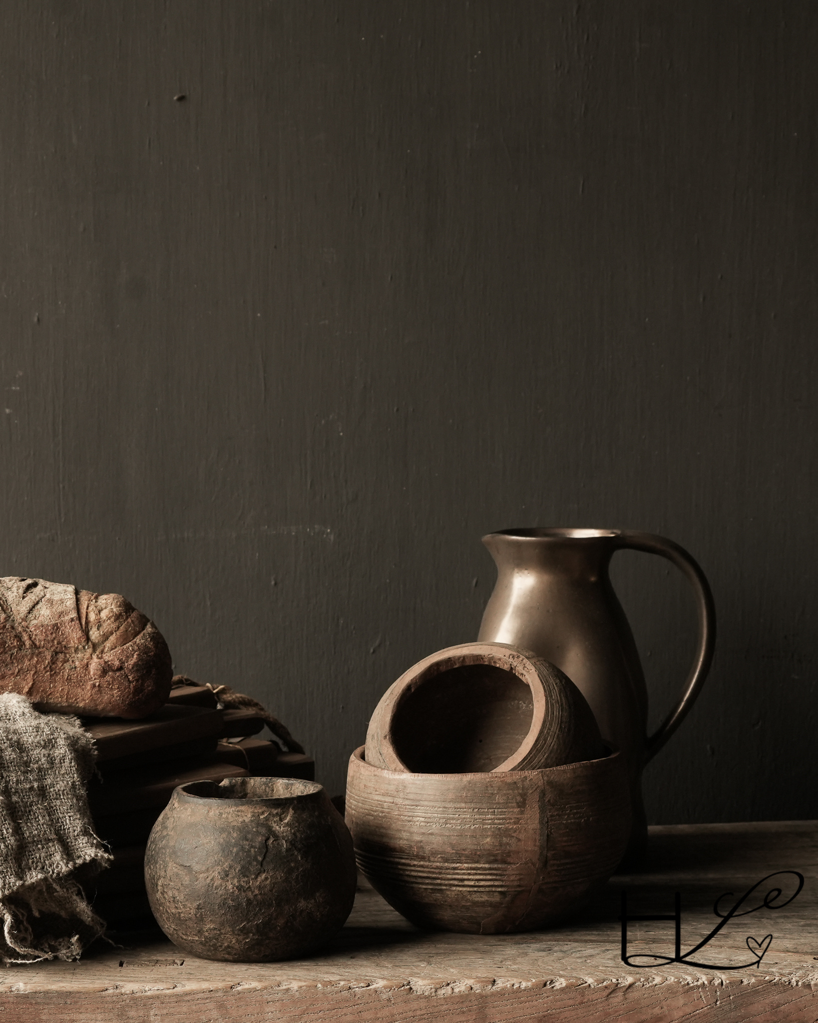 Klein authentiek houten wabi sabi schaaltje , kommetje van af-1