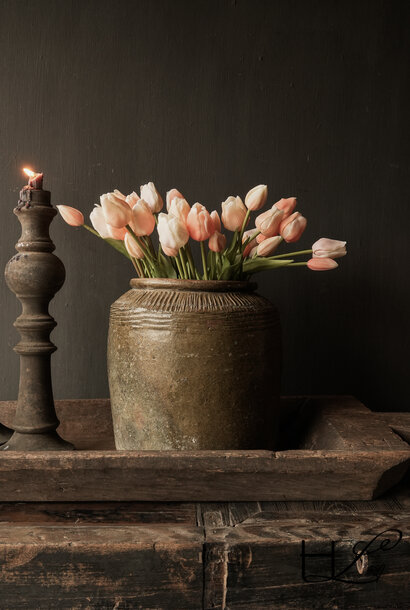 Uniek Wabi Sabi  Authentiek  geglazuurde kruik