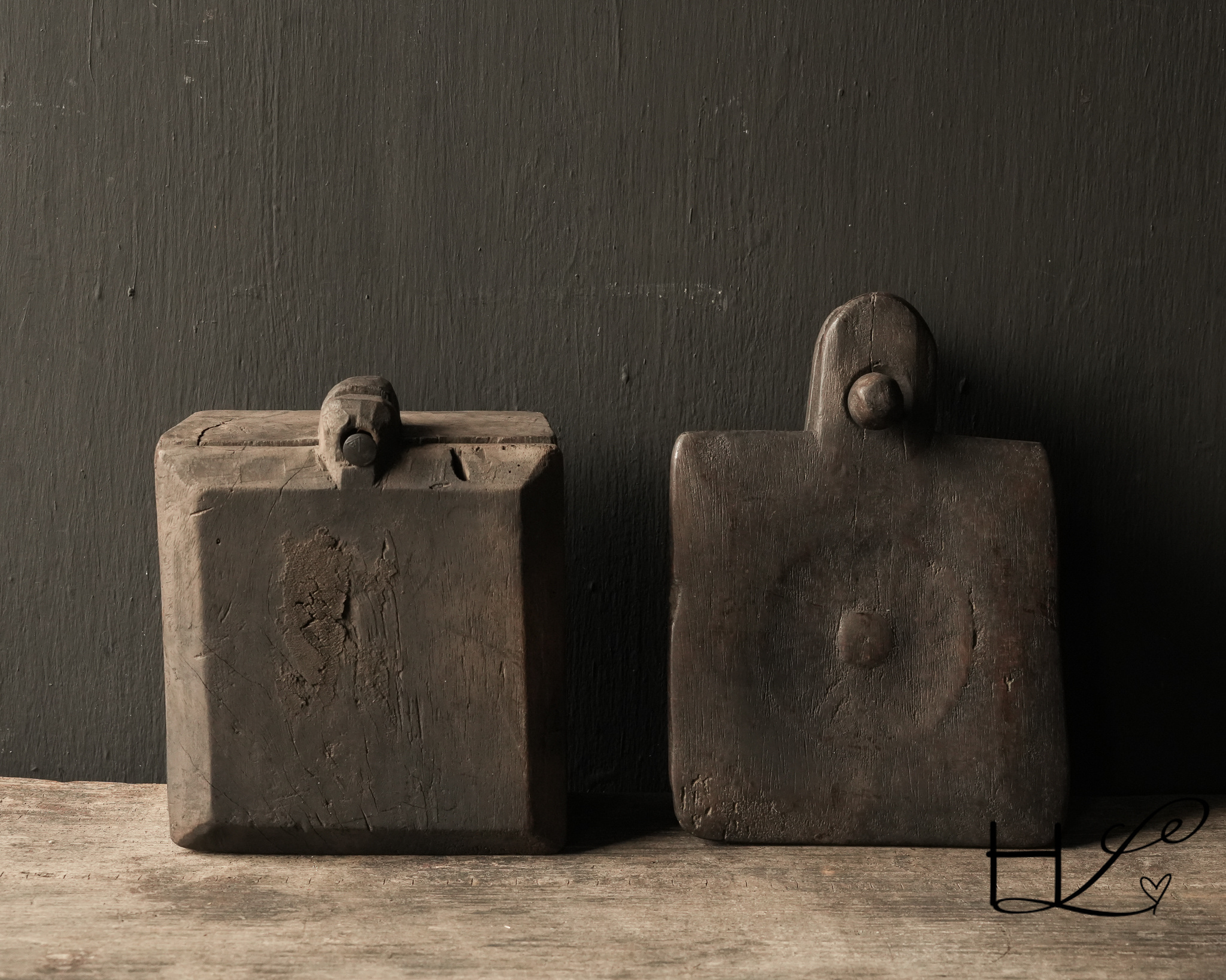 quadratische authentische hölzerne Gewürzbox Nepal von af-2