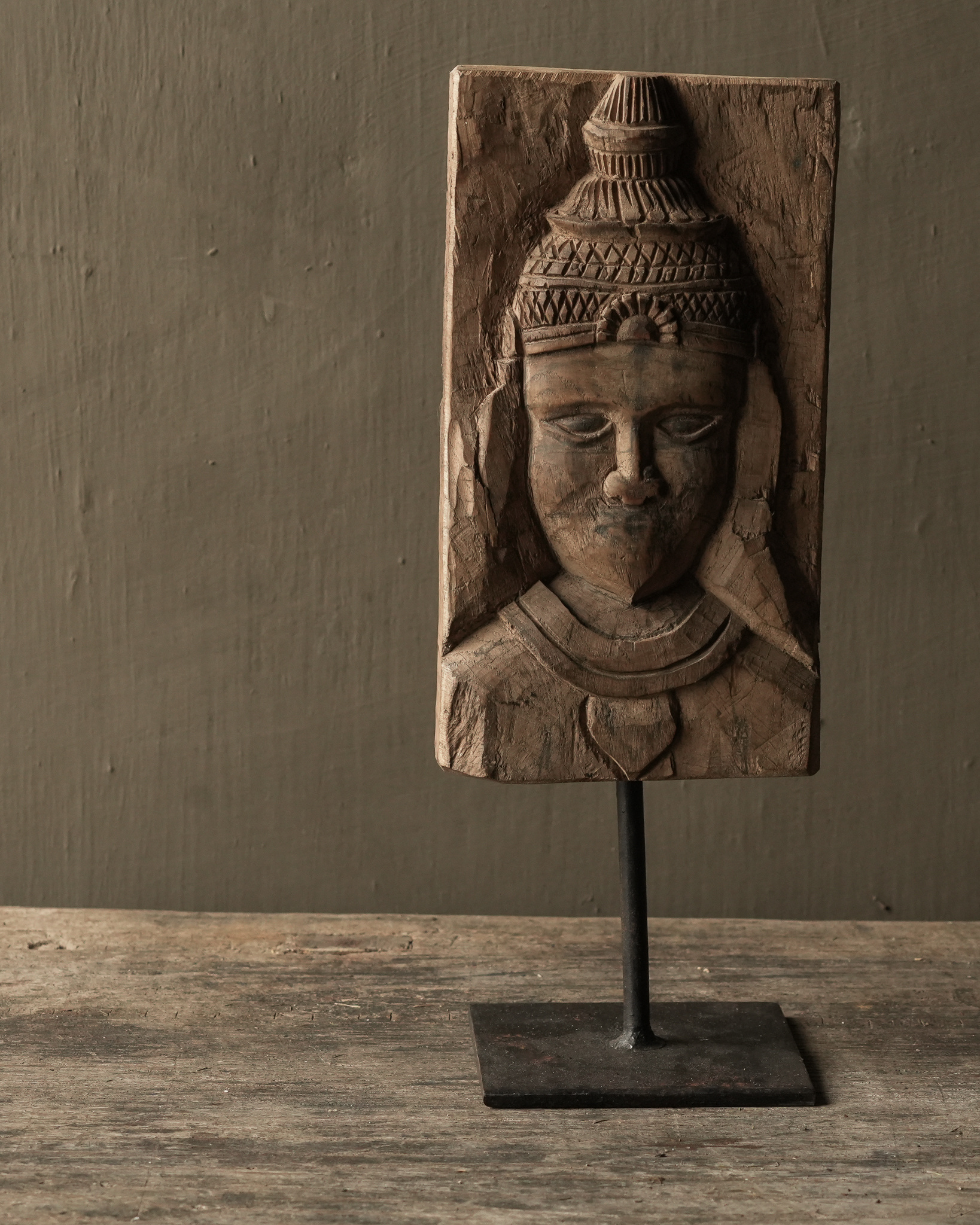 Wood carving Buddha-1