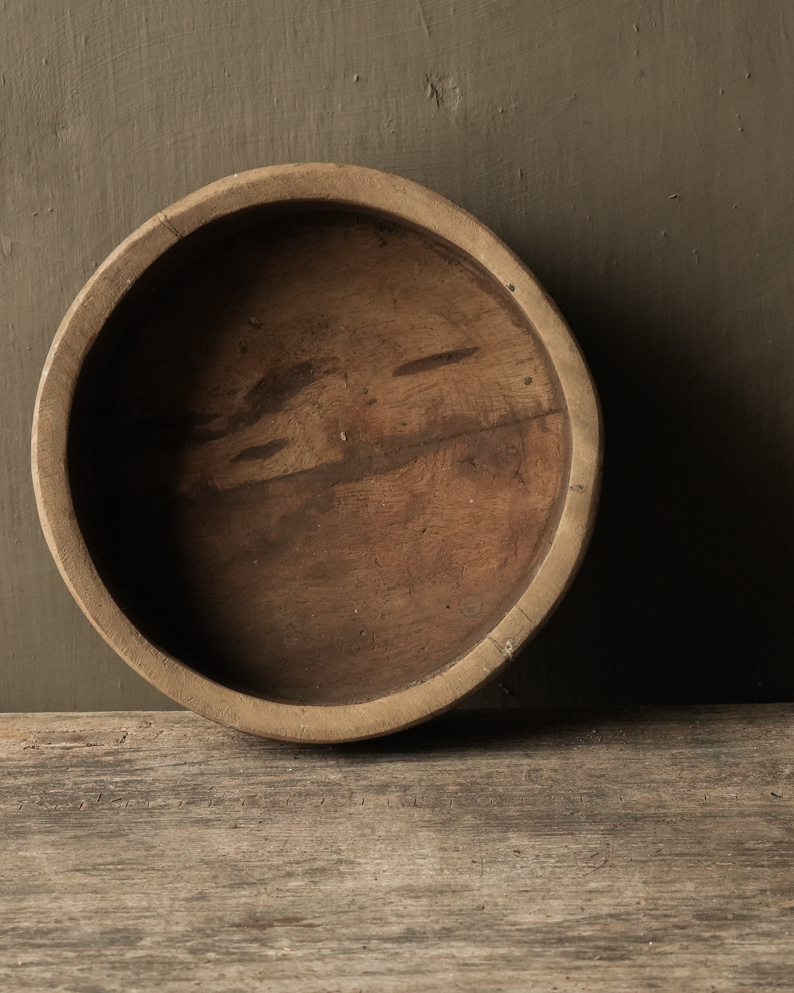 Authentieke oude houten Nepalese schaaltje-3