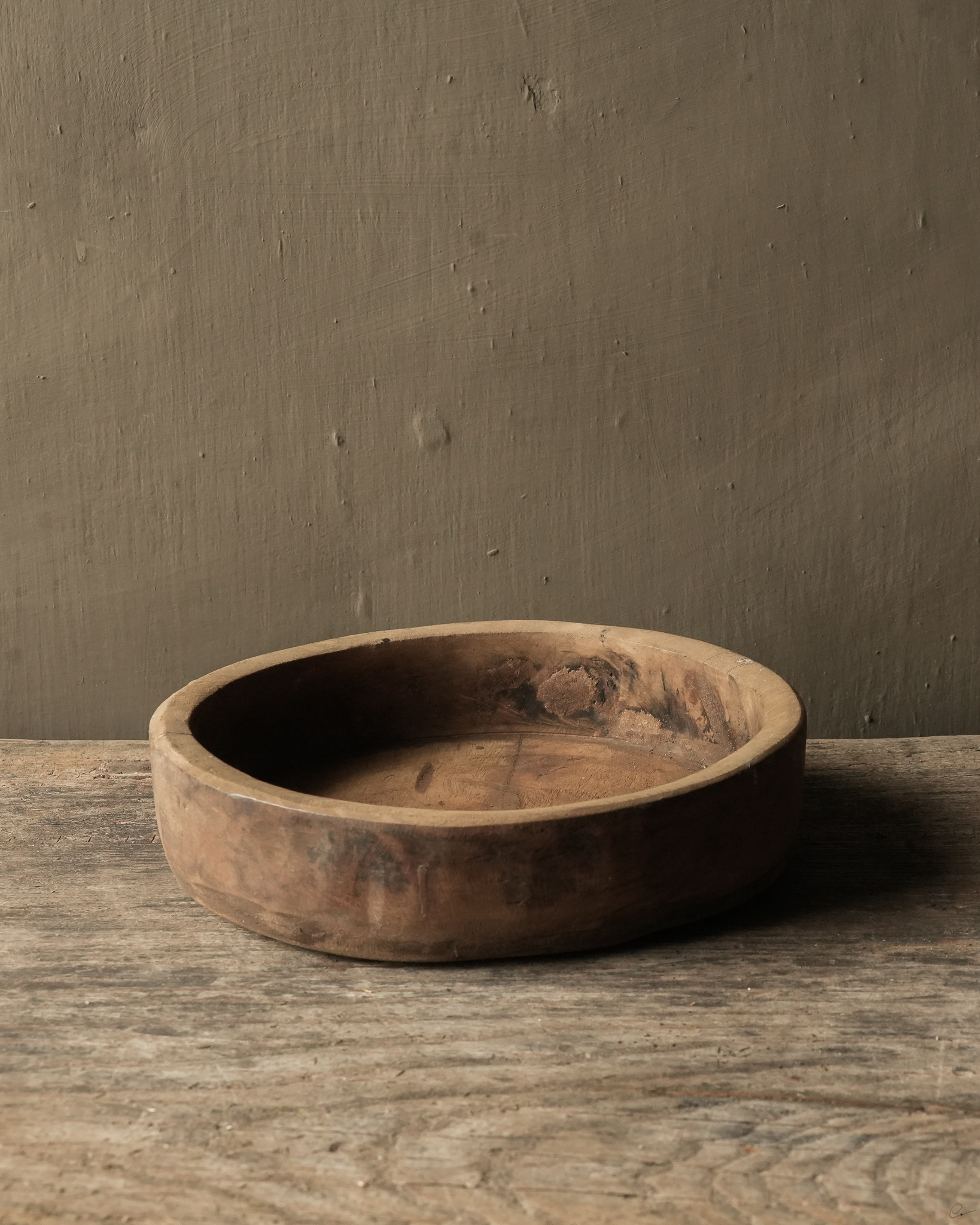 Authentieke oude houten Nepalese schaaltje-4