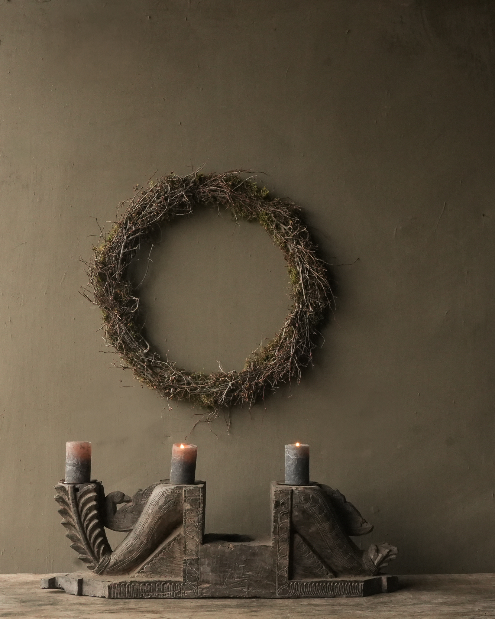 Candlestick made of old ornament-1