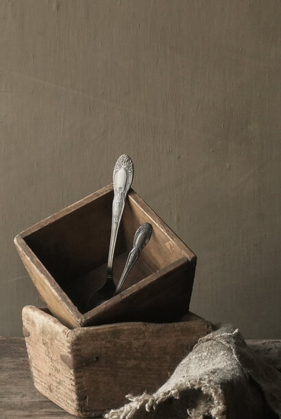 Einzigartige antike alte Holzkiste