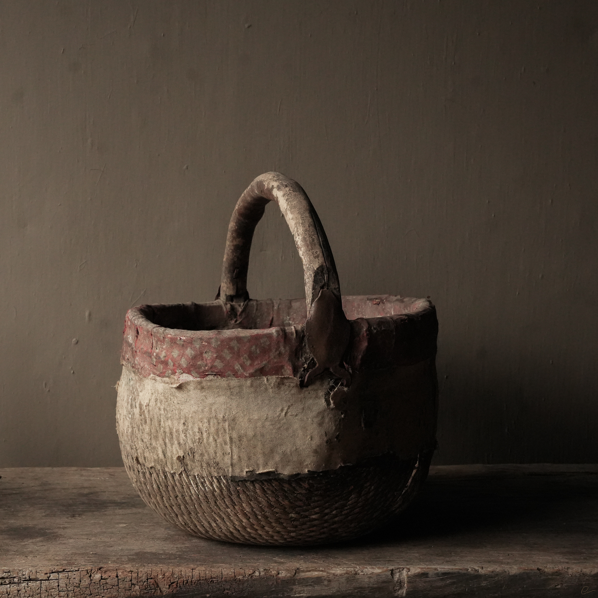 Authentieke Indische rieten mand-2