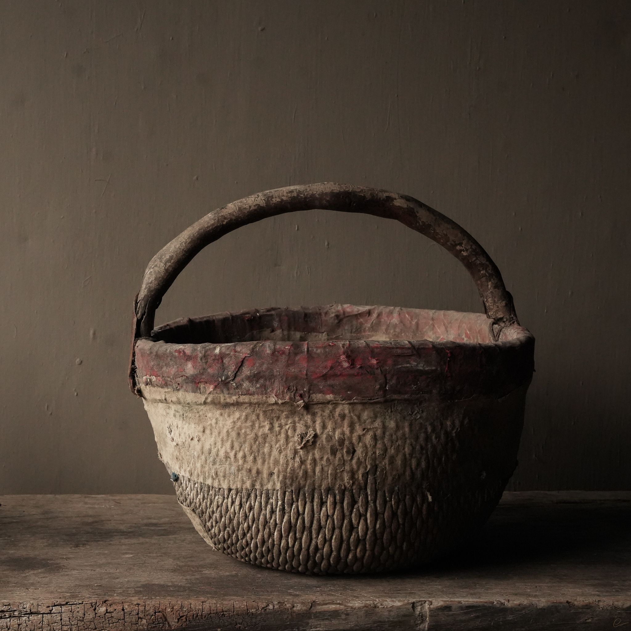 Authentieke Indische rieten mand-3