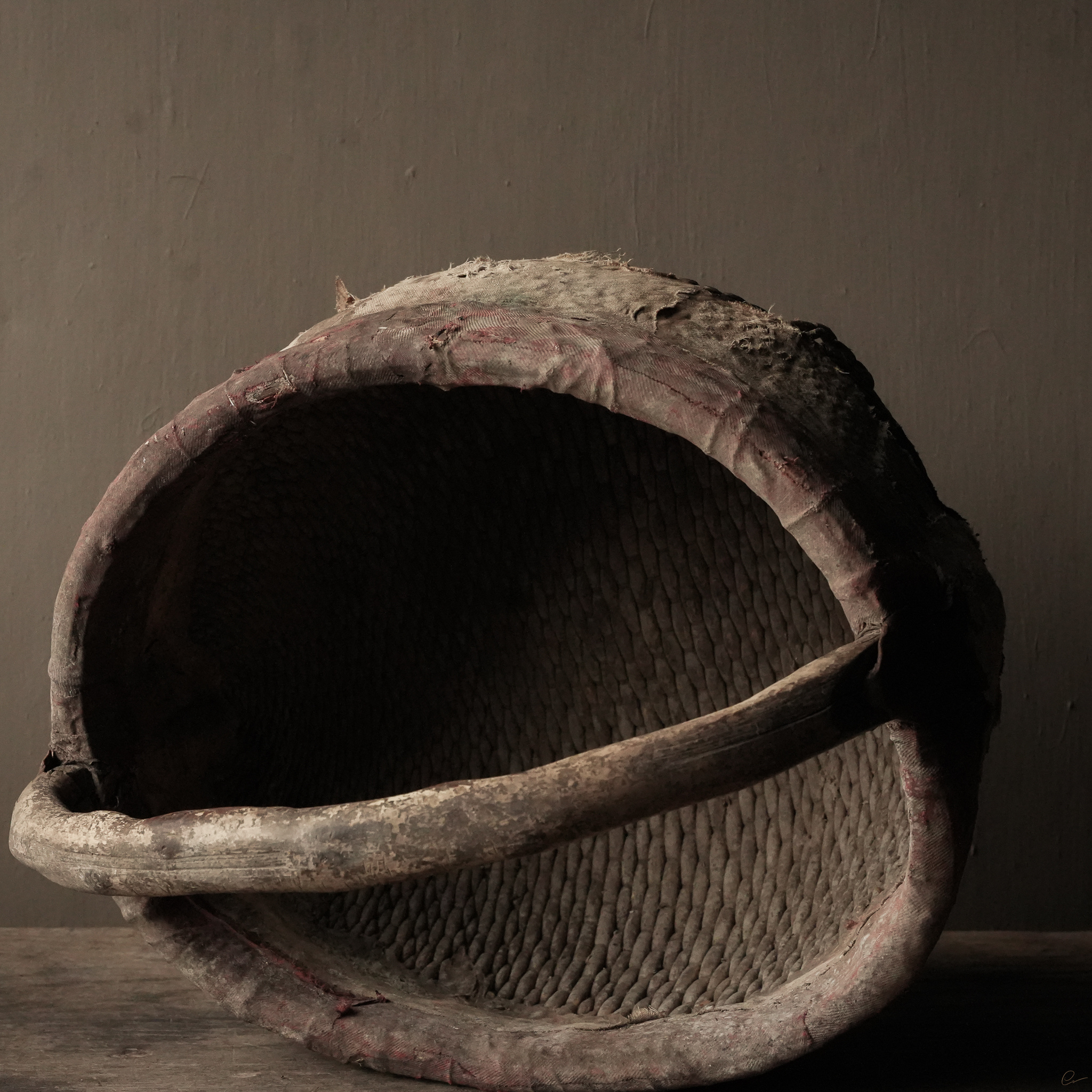 Authentieke Indische rieten mand-7