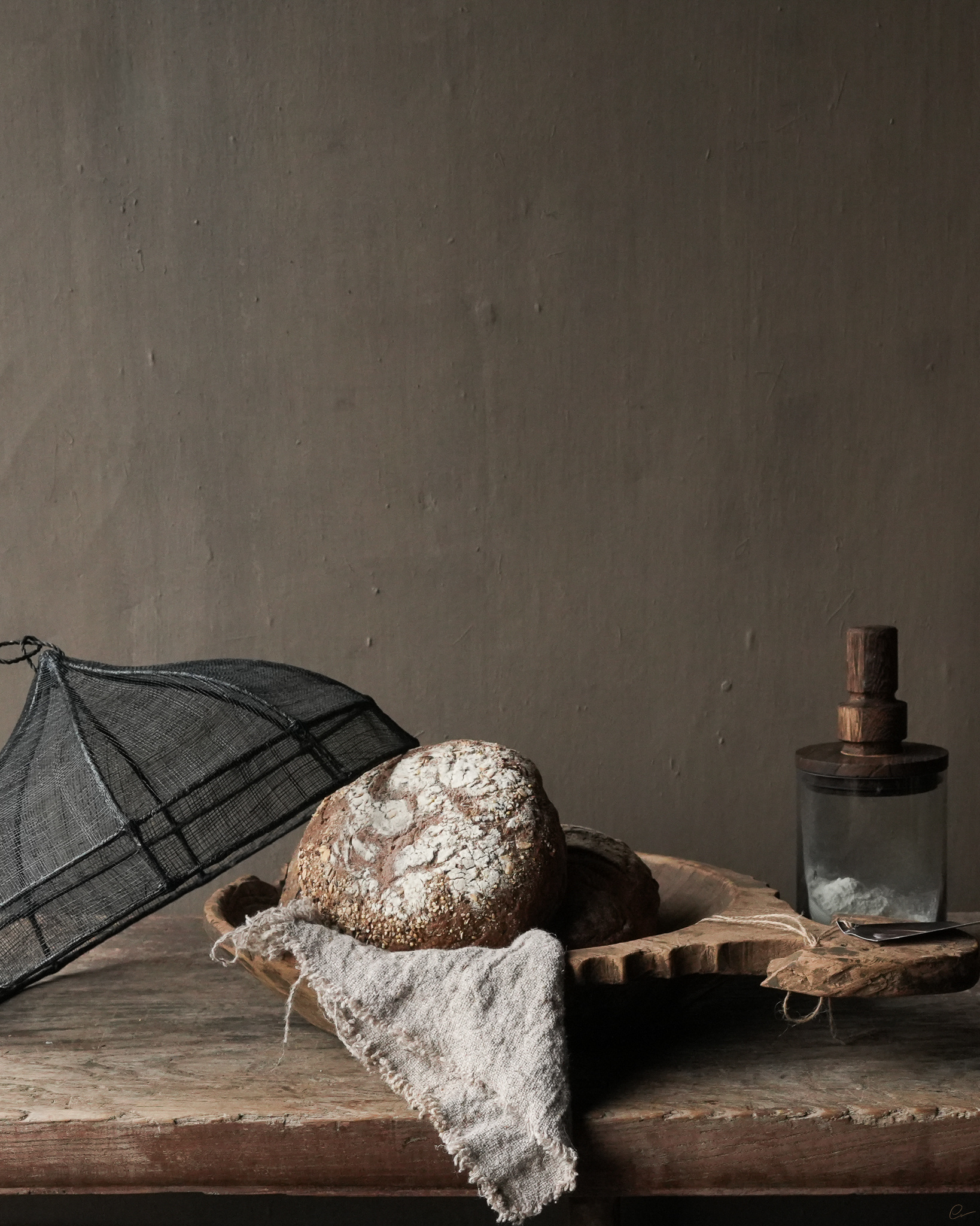 Prachtig Stoer Uniek houten kom / schaal-3