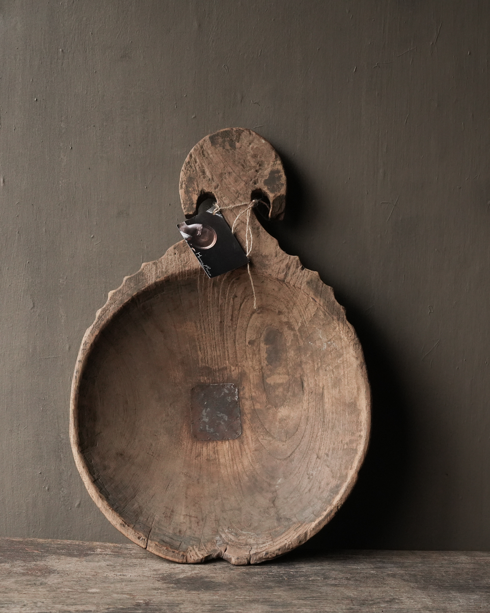 Prachtig Stoer Uniek houten kom / schaal-2