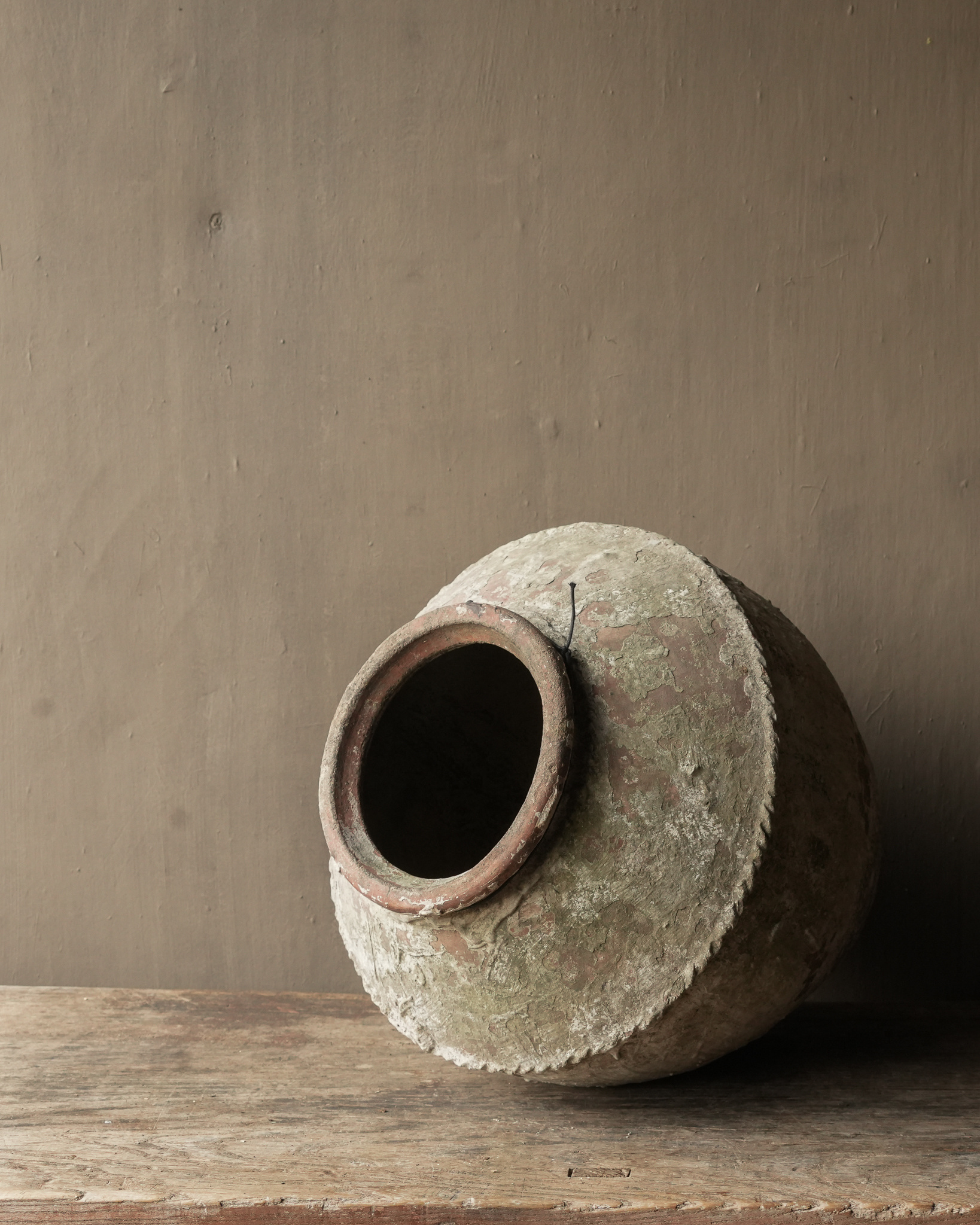 Old Authentic Earthenware Jug/Indian Water Pot-4