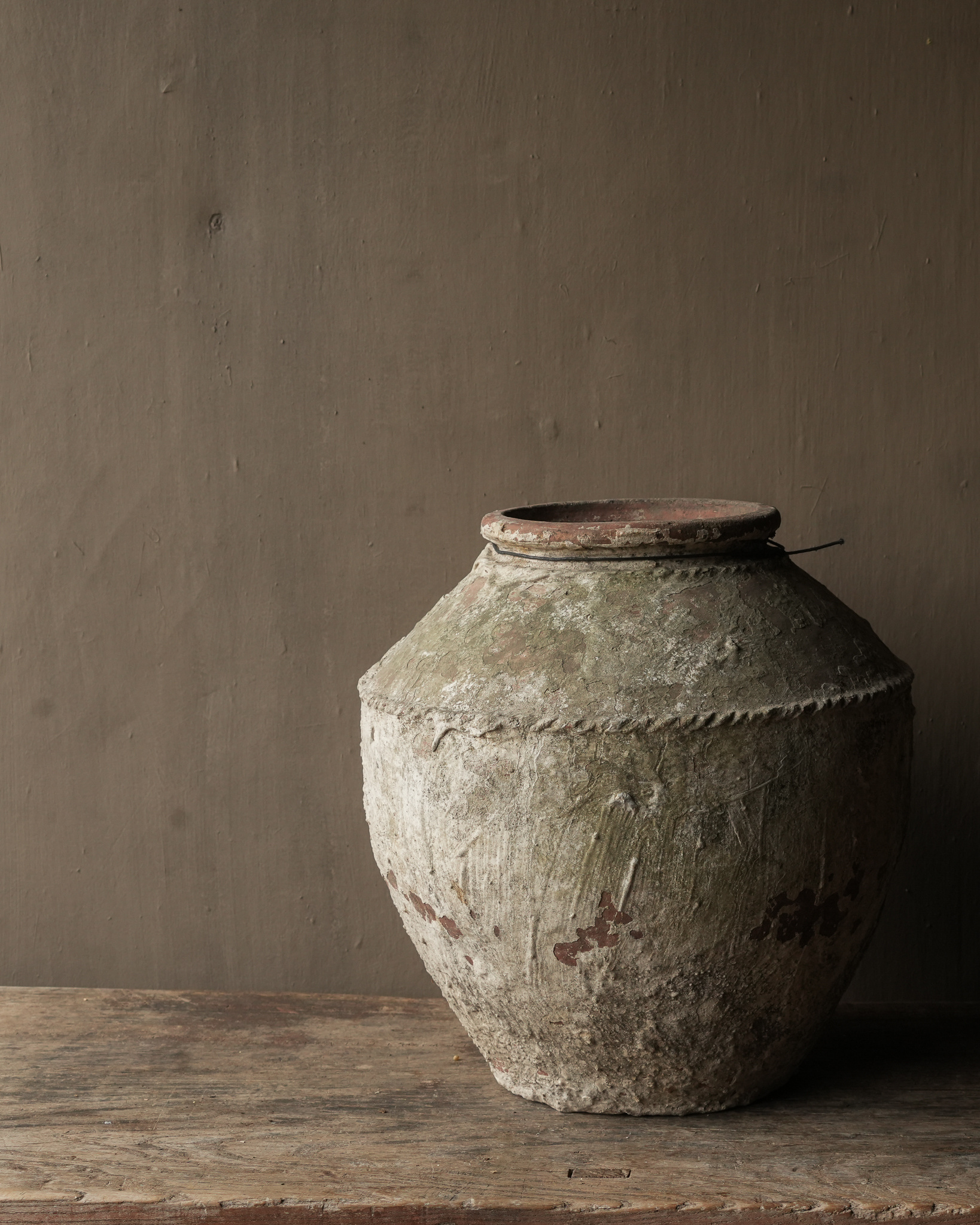 Old Authentic Earthenware Jug/Indian Water Pot-8