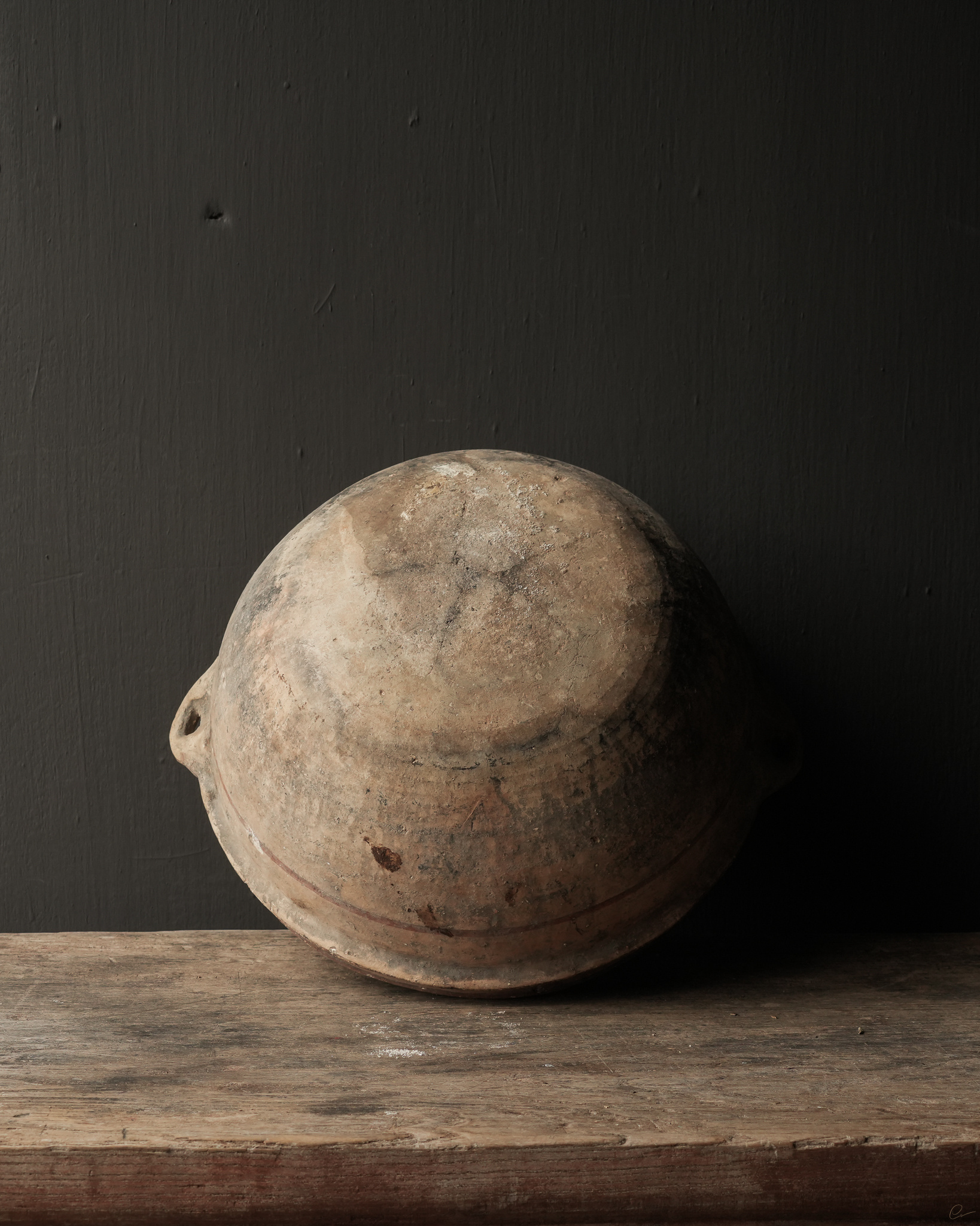 Prachtig Unieke Antieke aardewerk berber pot / berber schaal-6