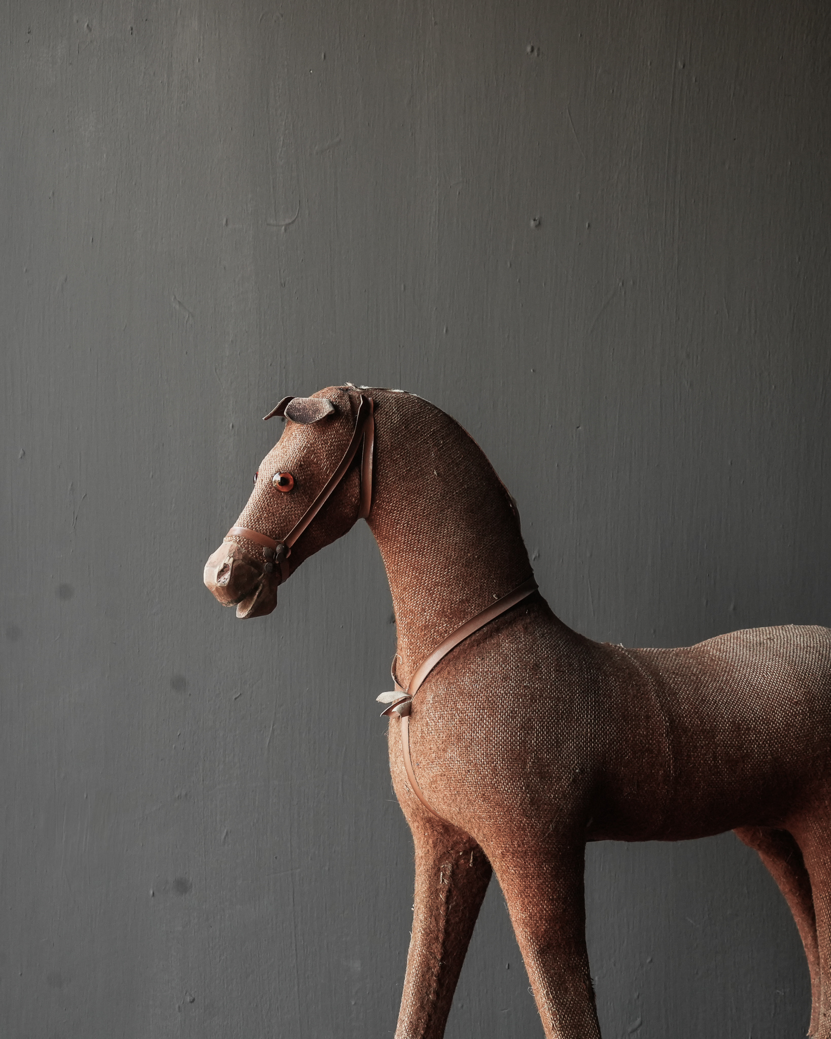 Uniek Antiek speelgoed paard-2