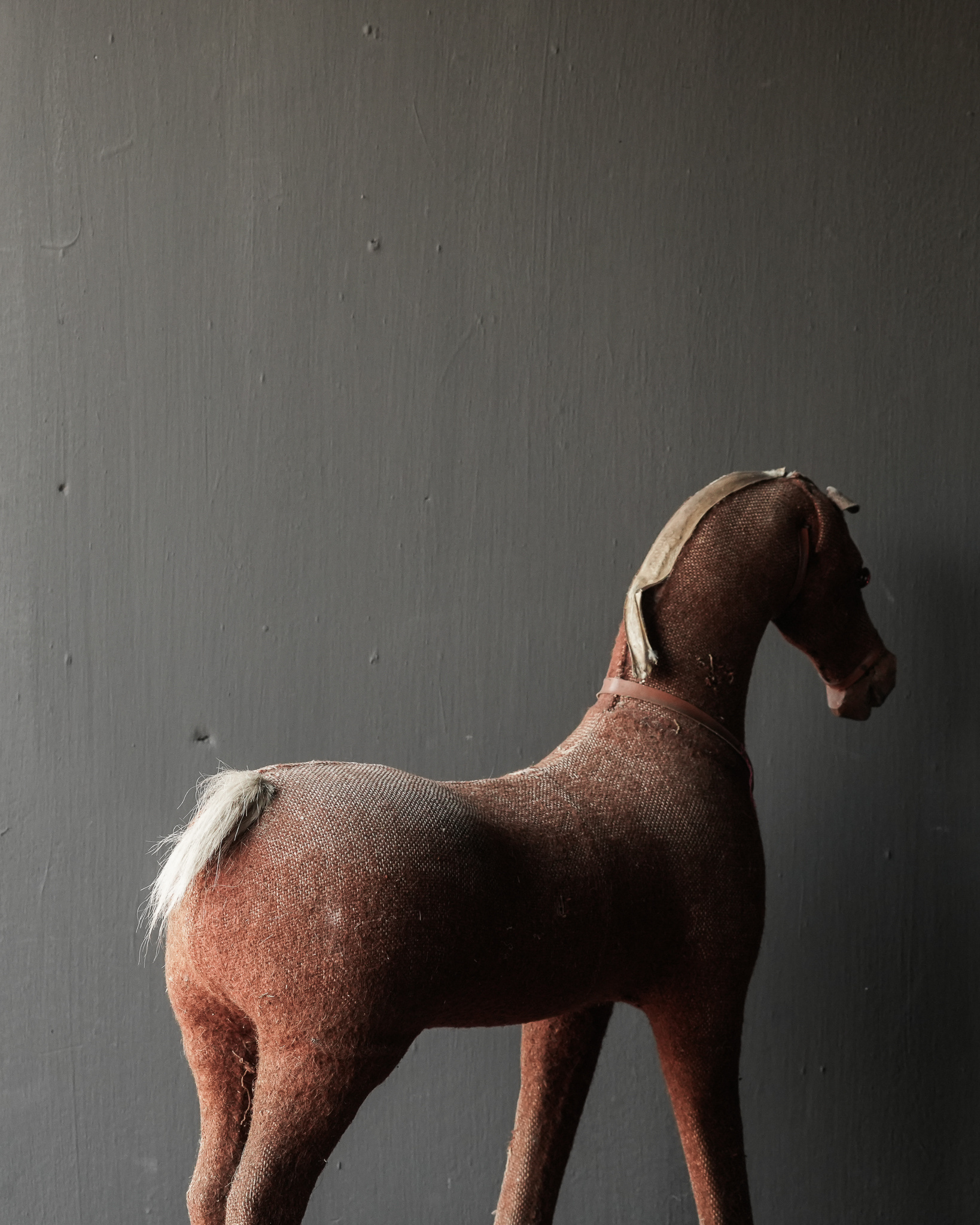 Uniek Antiek speelgoed paard-6