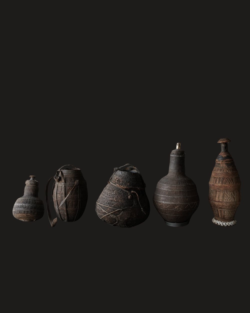 Einzigartiger antiker Borana Chocho Milchbehälter/Korb-6