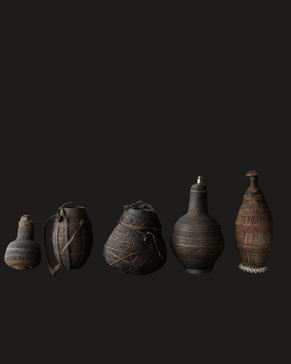 Einzigartiger antiker Borana Chocho Milchbehälter/Korb-7