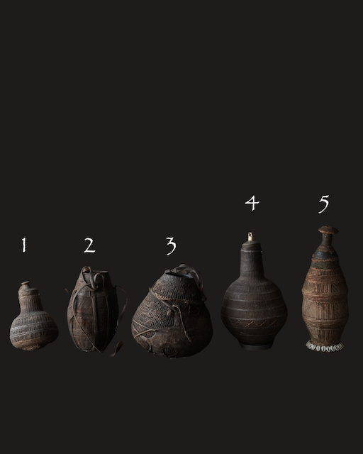 Einzigartiger antiker Borana Chocho Milchbehälter/Korb-2