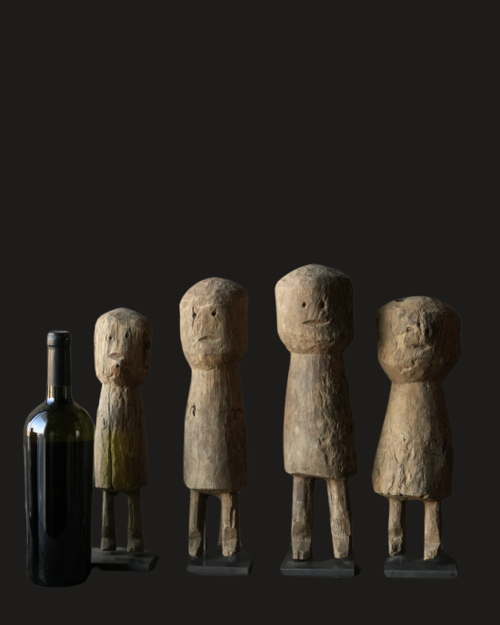 Houten Moba togo beeldje-5