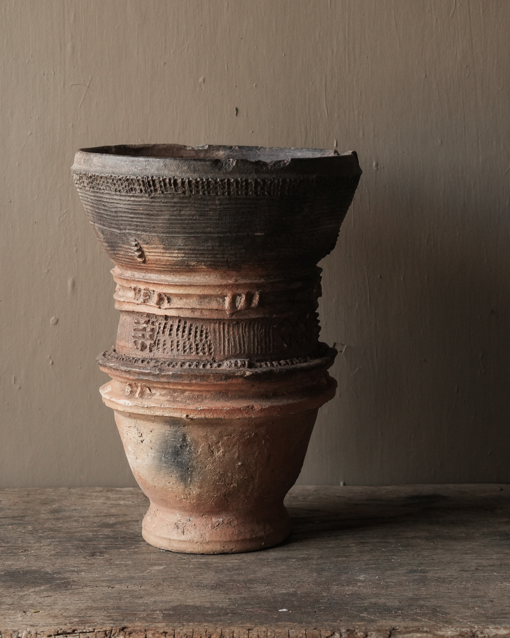 Wunderschöner authentischer Wasserkrug von Nupe-4