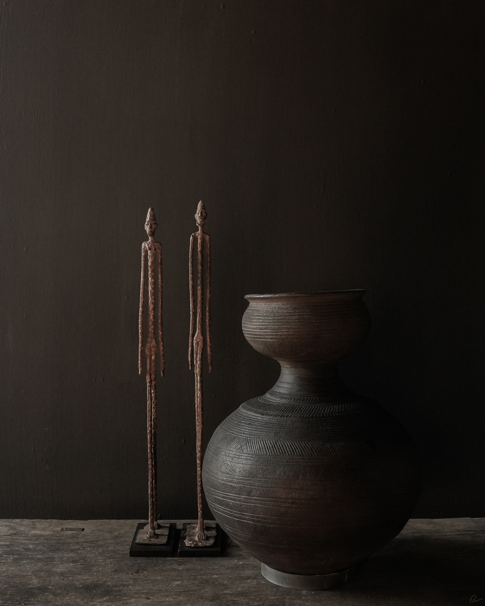 Wunderschöner authentischer Wasserkrug von Nupe-2