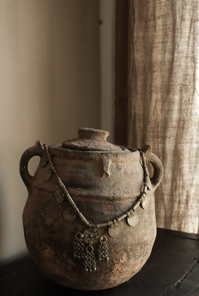 Prachtig Unieke Antieke aardewerk berberpot