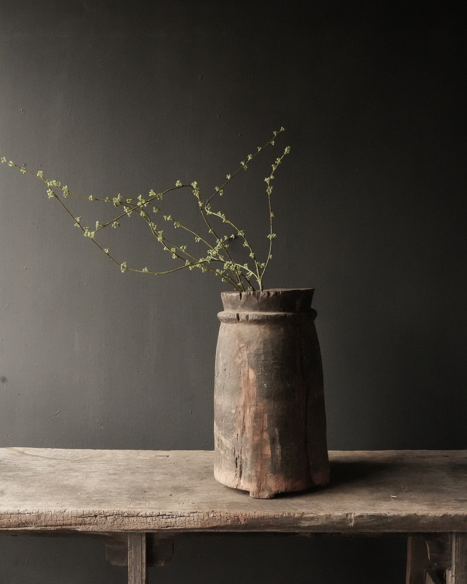 Unique imperfect wooden mortar-2