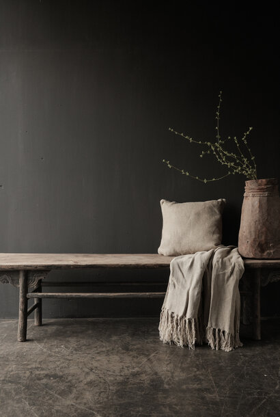 Einzigartige antike alte Bank/Couchtisch/TV-Schrank/Wandtisch