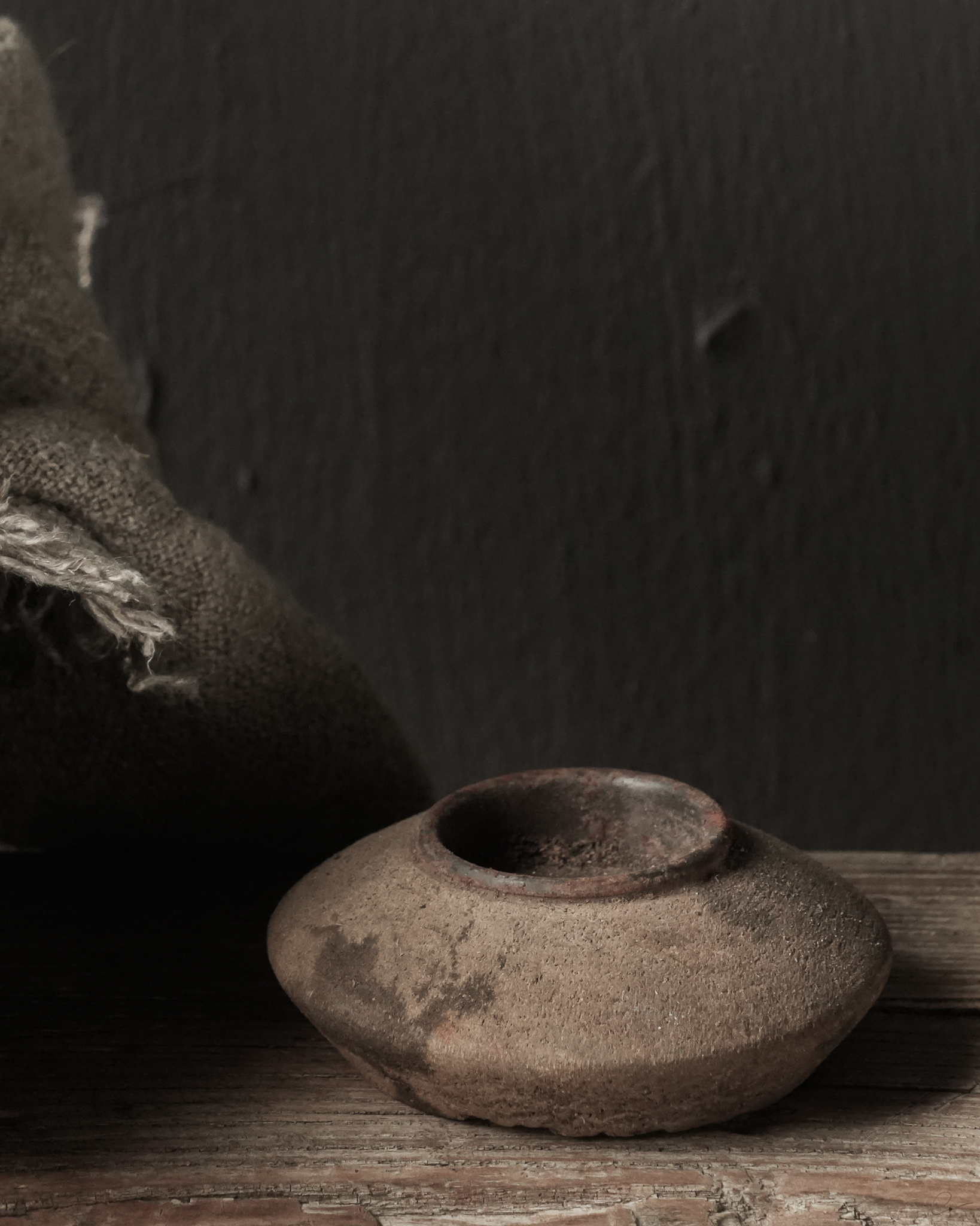 Uniek houten waxine houdertje / theelicht houder-3