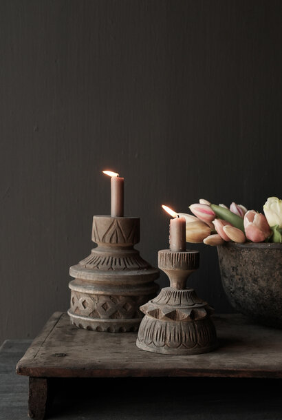 wooden candlestick Luksa Faris or Andi