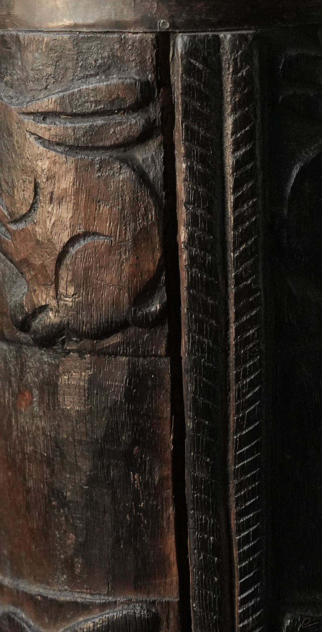 Uniek Antiek houten Pul / Melk Kan-5