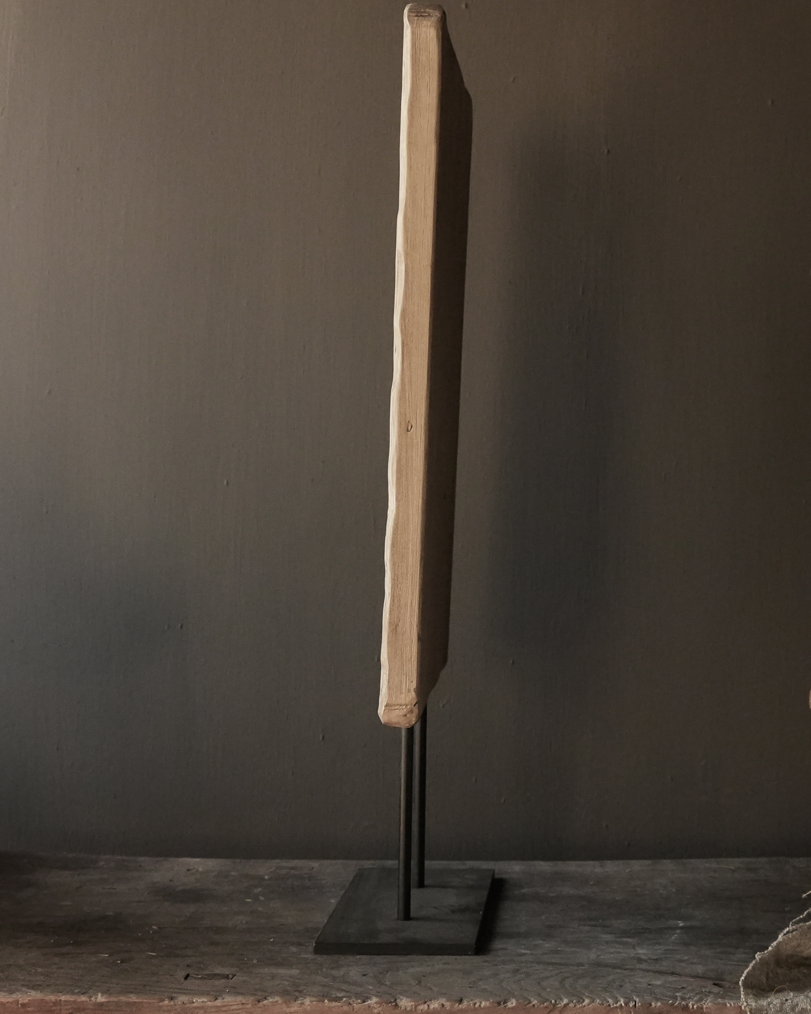 recht hoekig ornament / paneel op ijzeren voet-7