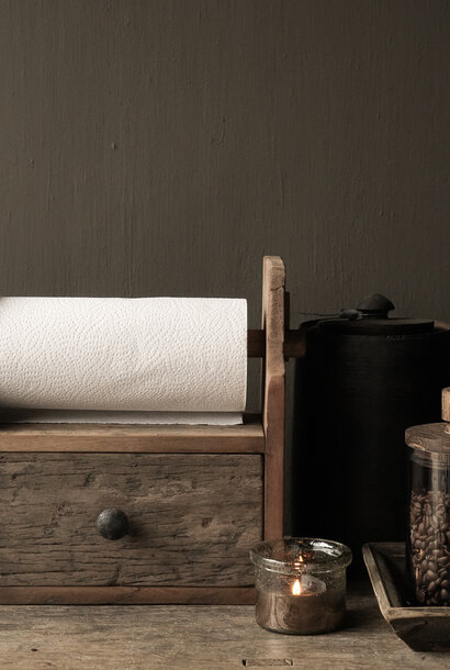 Keukenrolhouder robuust hout