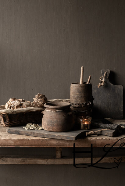 Alter antiker Baguettekorb aus Weide