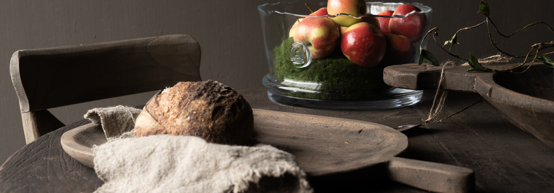 Oude houten Serveer /broodplank