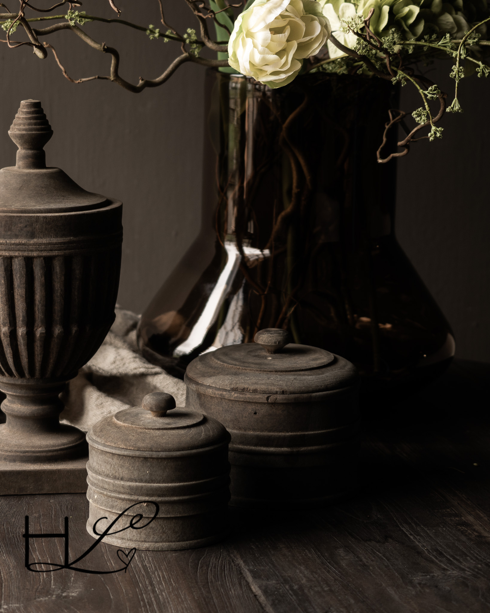 Houten potje met deksel Dimas LUKSA-1