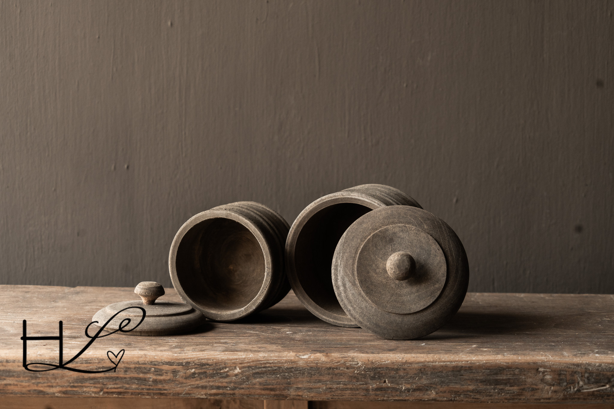 Houten potje met deksel Dimas LUKSA-3