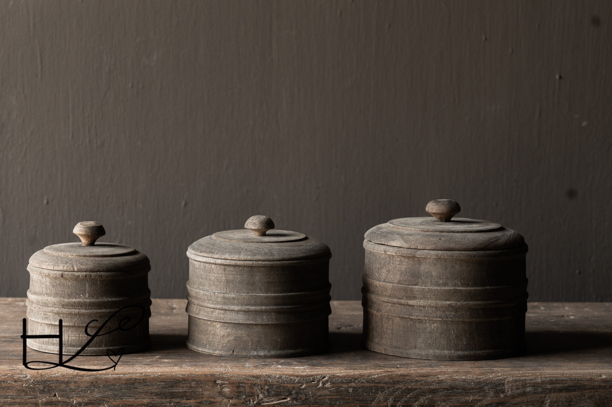 Houten potje met deksel Dimas LUKSA-4