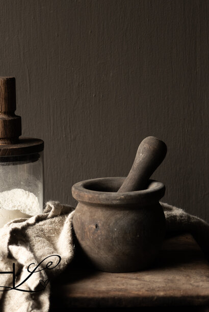 Wooden mortar and pestle Aura Peeperkorn