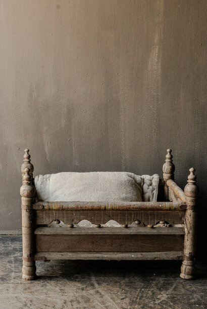 Antique wooden children's crib India