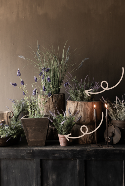 Artificial Lavender in a pot