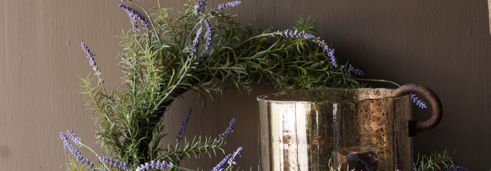 LAVENDEL kunst krans ø50cm