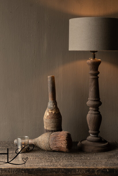 Antique rustic old wooden brush