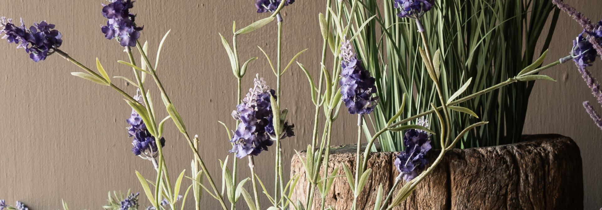 Kunst Lavendel in pot